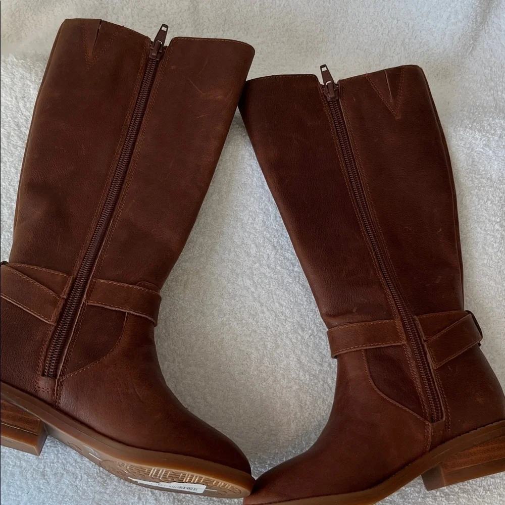 GB Girls Brown Knee-High Boots